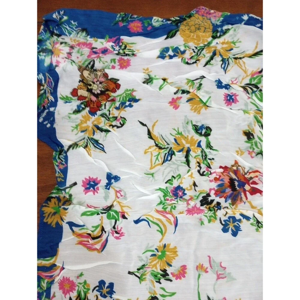 Anthropologie Buttercup Bandana Floral Scarf Hair Kerchief Bag Scarf